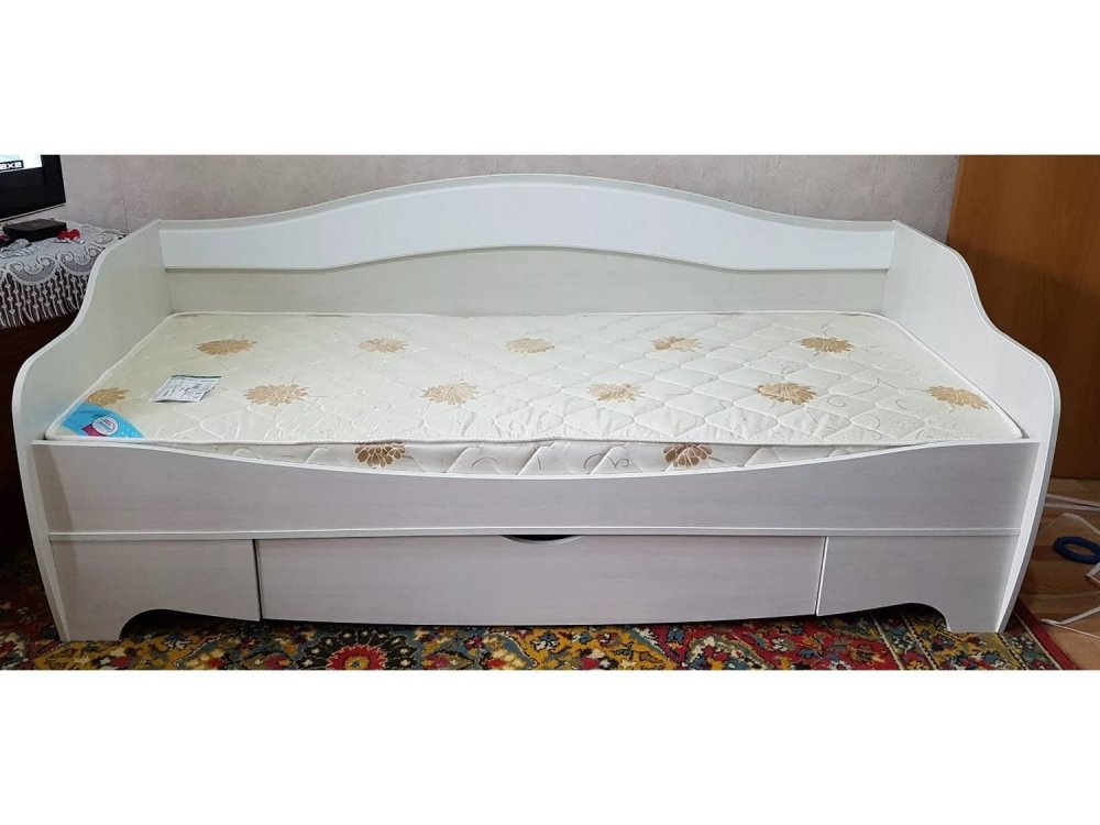 Кровать одинарная с 1 ящиком "Акварель-1" в Верх-Туле - verh-tula.mebel-nsk.ru - фото