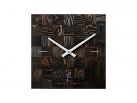 Часы настенные SLT 5195 CHESS BLACK WOOD в Верх-Туле - verh-tula.mebel-nsk.ru | фото