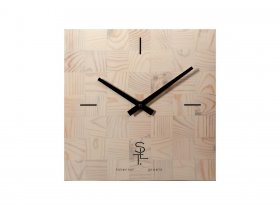 Часы настенные SLT 5196 CHESS WHITE WOOD в Верх-Туле - verh-tula.mebel-nsk.ru | фото