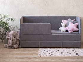 Диван-кровать Happy (темно-серый) в Верх-Туле - verh-tula.mebel-nsk.ru | фото