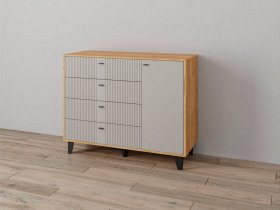 Комод «Катрин-13» (дуб крафт золотой/сантьяго софт) в Верх-Туле - verh-tula.mebel-nsk.ru | фото