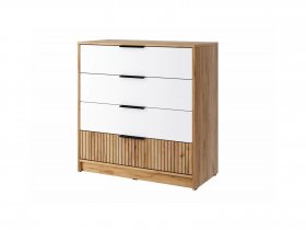 Комод КМ-001 Ивис (дуб крафт золотой/белый) в Верх-Туле - verh-tula.mebel-nsk.ru | фото