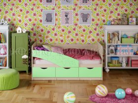 Кровать детская Бабочки 1,8 м в Верх-Туле - verh-tula.mebel-nsk.ru | фото