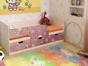 Кровать детская с ящиками 1,86 Минима Hello Kitty в Верх-Туле - verh-tula.mebel-nsk.ru | фото