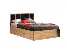 Кровать двуспальная с подъем. мех. 1,6 м Либерти 51.20 в Верх-Туле - verh-tula.mebel-nsk.ru | фото