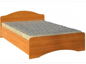 Кровать двуспальная 1,6м-1 (круглая спинка) в Верх-Туле - verh-tula.mebel-nsk.ru | фото