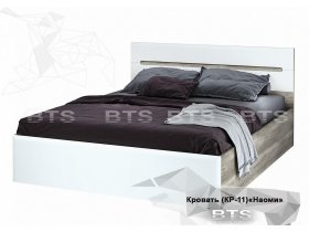 Кровать двуспальная 1,6 м  Наоми КР-11 в Верх-Туле - verh-tula.mebel-nsk.ru | фото