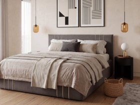 Кровать двуспальная 1,6м с подъем. мех. Леванте в Верх-Туле - verh-tula.mebel-nsk.ru | фото