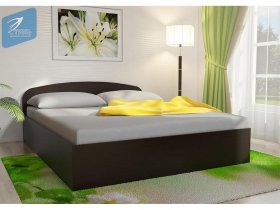 Кровать двуспальная 1,6м с подъем. мех. (венге) в Верх-Туле - verh-tula.mebel-nsk.ru | фото