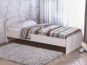 Кровать односпальная 80 с низкой спинкой (ясень шимо светлый) в Верх-Туле - verh-tula.mebel-nsk.ru | фото