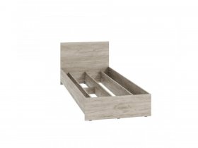 Кровать односпальная КР-080 Ронда (дуб крафт серый) в Верх-Туле - verh-tula.mebel-nsk.ru | фото