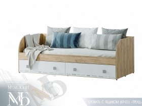 Кровать с ящиками Тренд КР-01 в Верх-Туле - verh-tula.mebel-nsk.ru | фото
