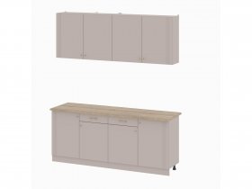 Кухонный гарнитур 2,0м Одетта (меланж/дуб сонома) в Верх-Туле - verh-tula.mebel-nsk.ru | фото