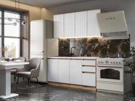 Кухонный гарнитур Ника 1,6 м (белый) в Верх-Туле - verh-tula.mebel-nsk.ru | фото