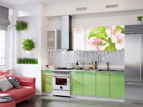 Кухонный гарнитур Яблоневый цвет в Верх-Туле - verh-tula.mebel-nsk.ru | фото