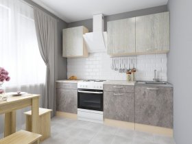 Модульная кухня Йота (пикард/цемент) в Верх-Туле - verh-tula.mebel-nsk.ru | фото