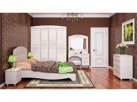 Модульная спальня Каролина в Верх-Туле - verh-tula.mebel-nsk.ru | фото