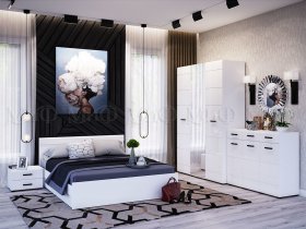 Модульная спальня Нэнси NEW в Верх-Туле - verh-tula.mebel-nsk.ru | фото
