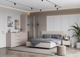 Модульная спальня «Тефия» (тефия/софт сантьяго) в Верх-Туле - verh-tula.mebel-nsk.ru | фото