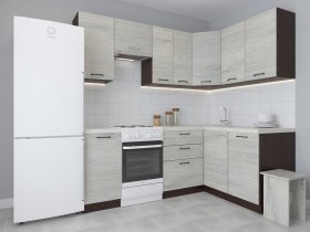 Модульная угловая кухня 1,4м*2,1м Лада (пикард) в Верх-Туле - verh-tula.mebel-nsk.ru | фото