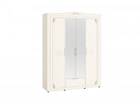 Шкаф четырехдверный с зеркалом Версаль 99.14 в Верх-Туле - verh-tula.mebel-nsk.ru | фото