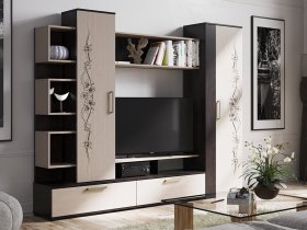 Стенка «Дакота» (венге/дуб молочный) в Верх-Туле - verh-tula.mebel-nsk.ru | фото